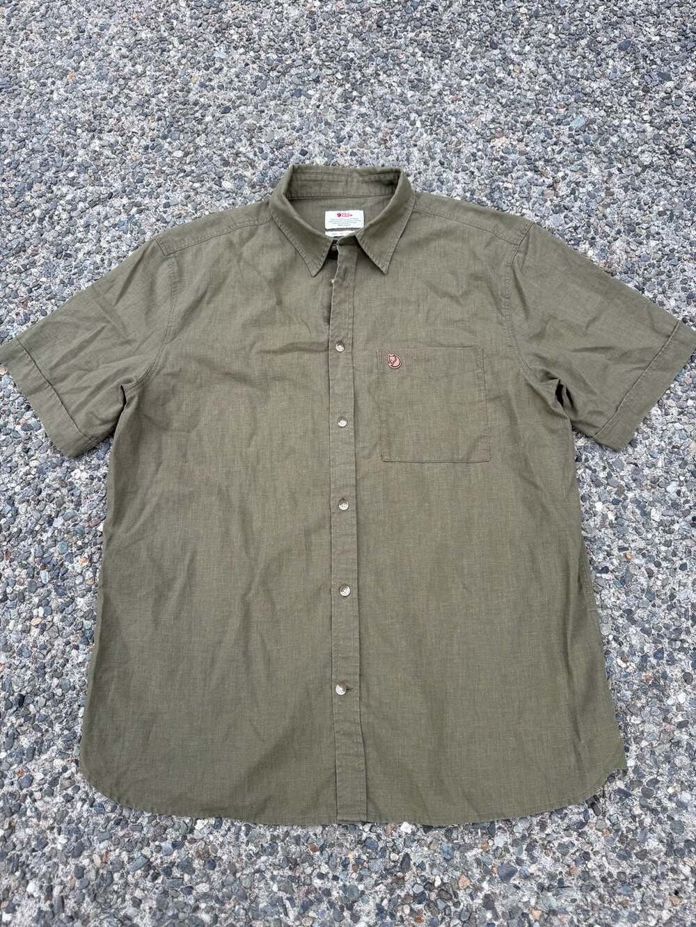 Fjallraven Ovik Travel Shirt SS Men's XL Green